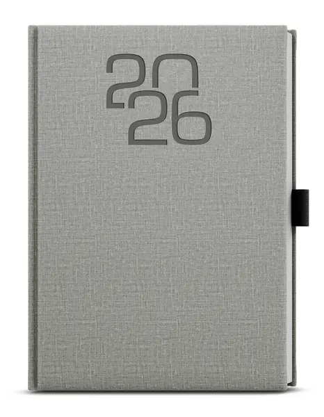 Diář týdenní - Oskar - Fabric - A5 - šedá