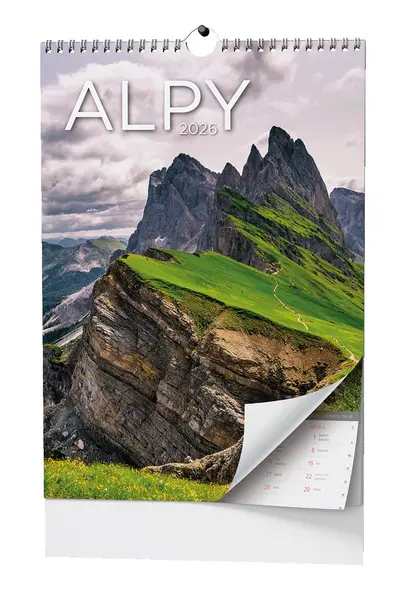 Kalendář nástěnný Alpy - A3