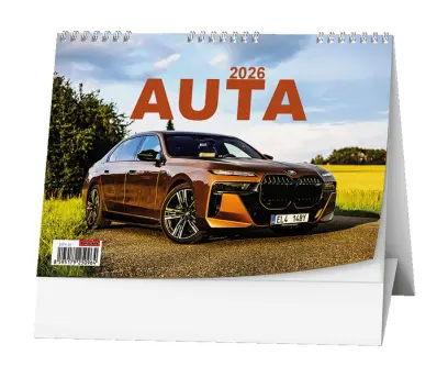 Kalendář stolní Auta