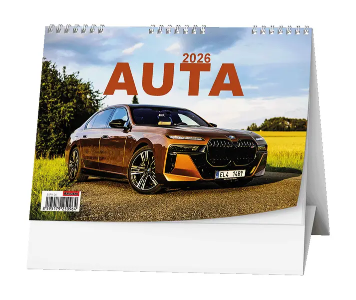 Kalendář stolní Auta