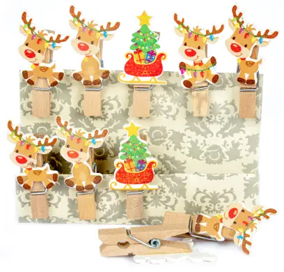 Kolíčky dekorační Winter 01 sob