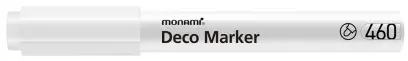 Popisovač nestíratelný Monami Deco 2 mm bílý