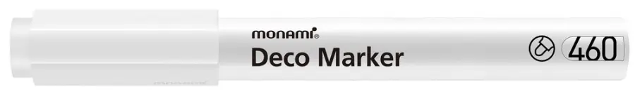 Popisovač nestíratelný Monami Deco 2 mm bílý