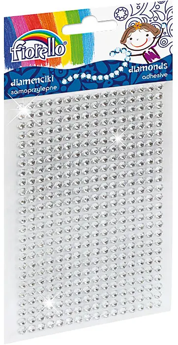 Kamínky samolepicí GR-DS039-4 stříbrné