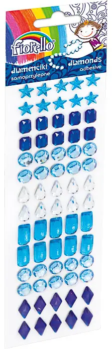 Kamínky samolepicí GR-DS085 modré