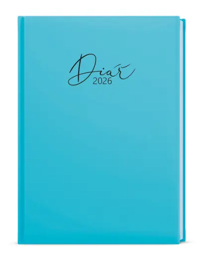 Diář týdenní - Oskar - Lamino Pastel - A5 - modrá