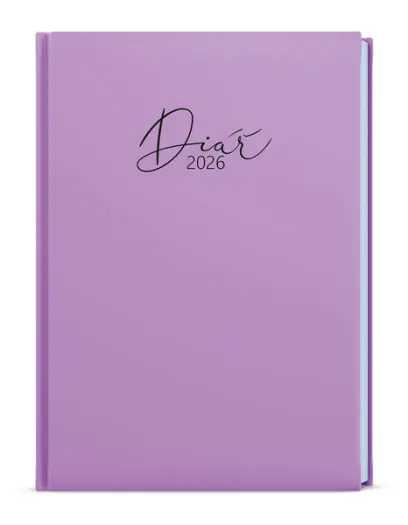 Diář týdenní - Oskar - Lamino Pastel - A5 - fialová