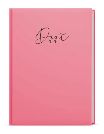 Diář týdenní - Oskar - Lamino Pastel - A5 - růžová