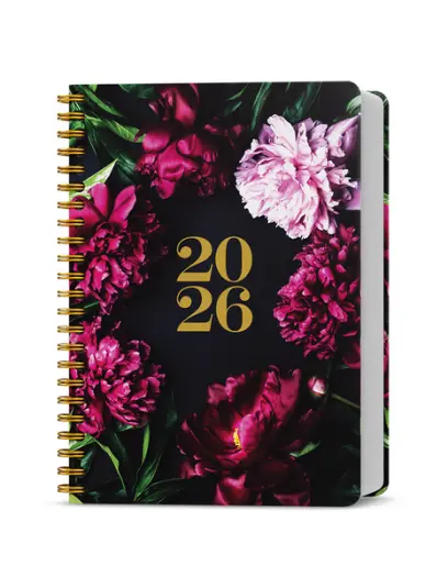 Diář denní - David - Twin - A5 - Pivoňky