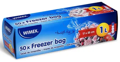 Sáčky do mrazničky 17x25 cm 1l 50 ks