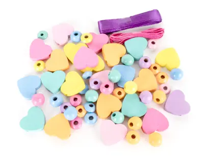 Korálky dřevěné GRKO-136 v dóze Rainbow DP