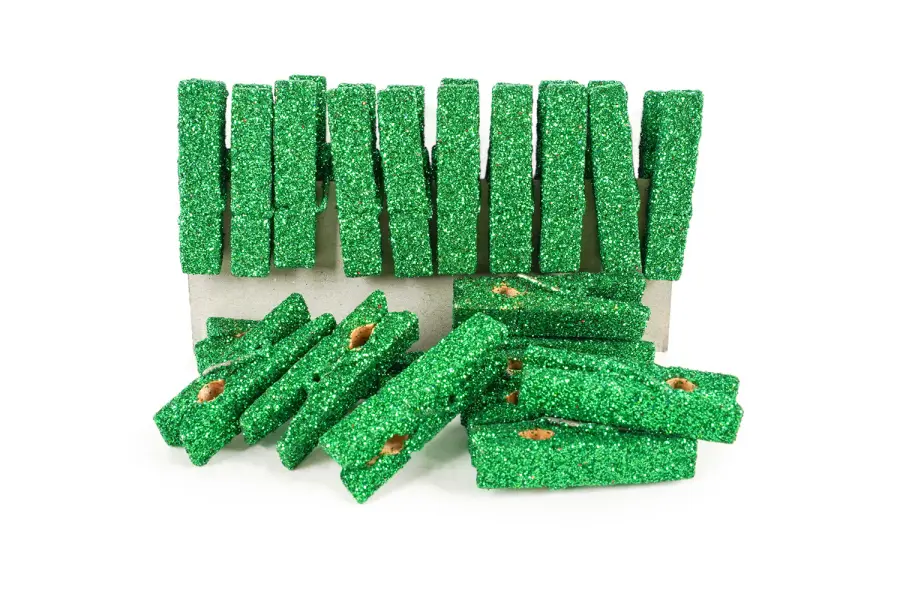 Kolíčky dekorační Season velké zelené