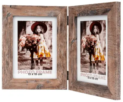 Fotorámeček Narvik 13x18/2 3 středně hnědý