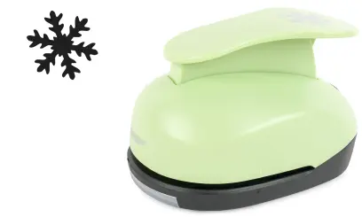 Děrovačka dekorační 75mm vločka 09