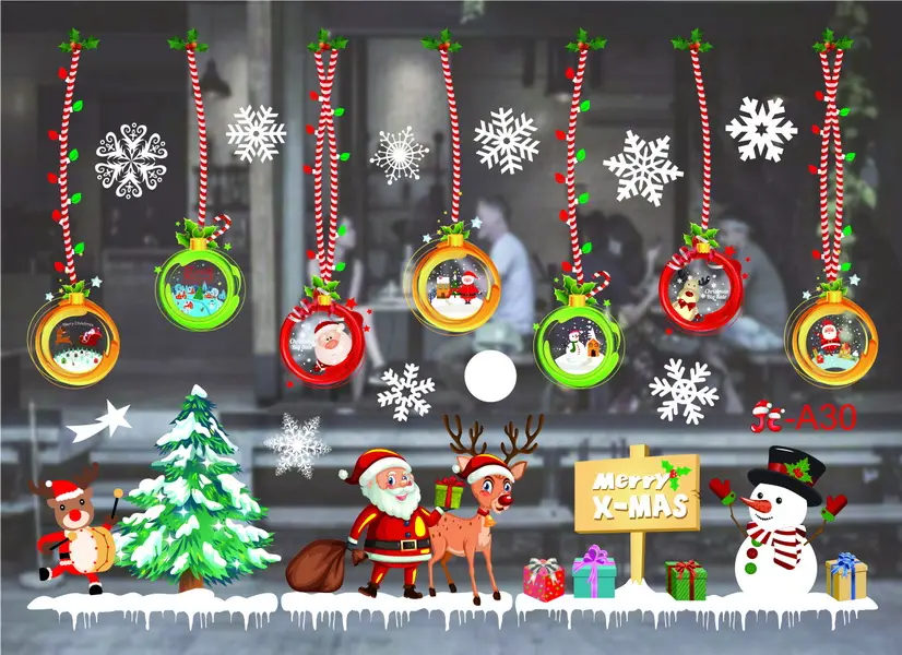 Samolepka na okna 35x50 cm 2 ks 06