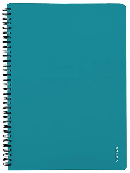 Blok spirálový VERDE A4 tyrkysový