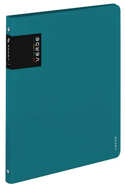 Pořadač kroužkový PP VERDE 4 kroužky tyrkysový