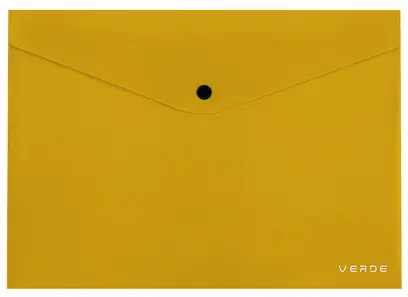 Obálka s drukem VERDE A4 hořčicová