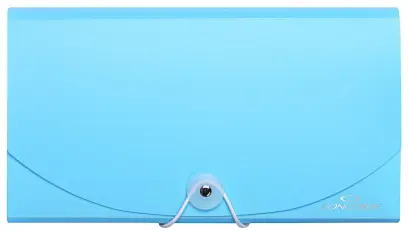 Organizer na dokumenty Concorde s gumou DL 13 kapes pastelově modrý