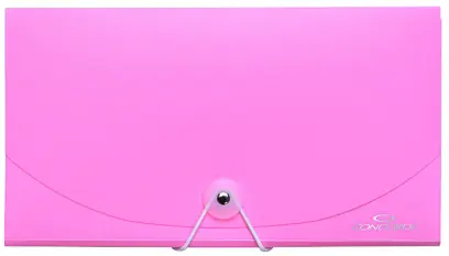 Organizer na dokumenty Concorde s gumou DL 13 kapes pastelově růžový