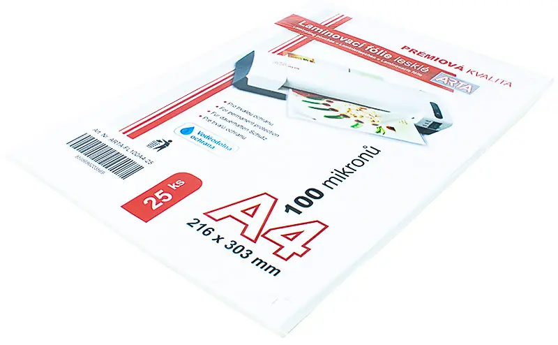 Laminovací fólie Arta A4  100mic.