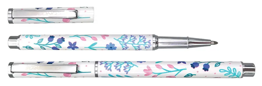 Kuličkové pero Andrea v krabičce bílé s květinami