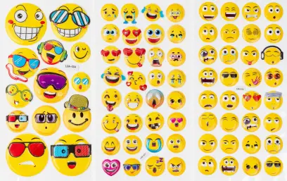 Samolepky plastické Adore 6 ks 01