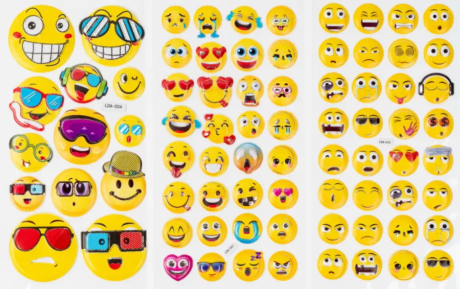 Samolepky plastické Adore 6 ks 01