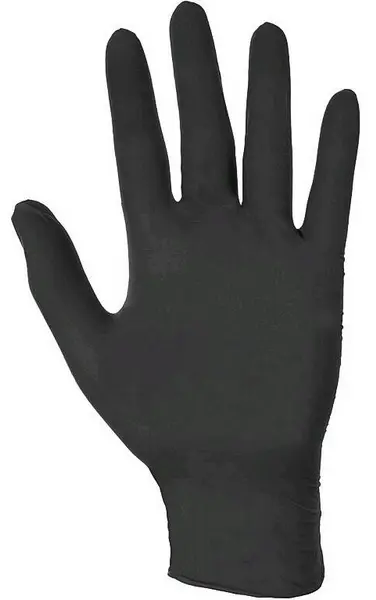 Rukavice nitrilové STERN BLACK, jednorázové, černé, vel. 8