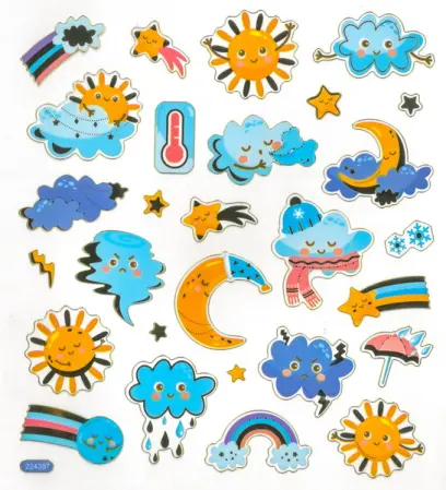 Samolepky papírové DPNK-230 počasí DP