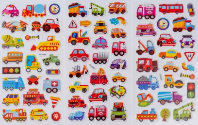 Samolepky plastické Adore 6 ks 04