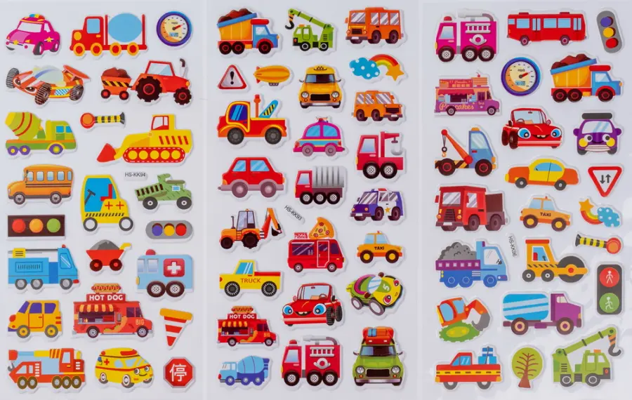 Samolepky plastické Adore 6 ks 04