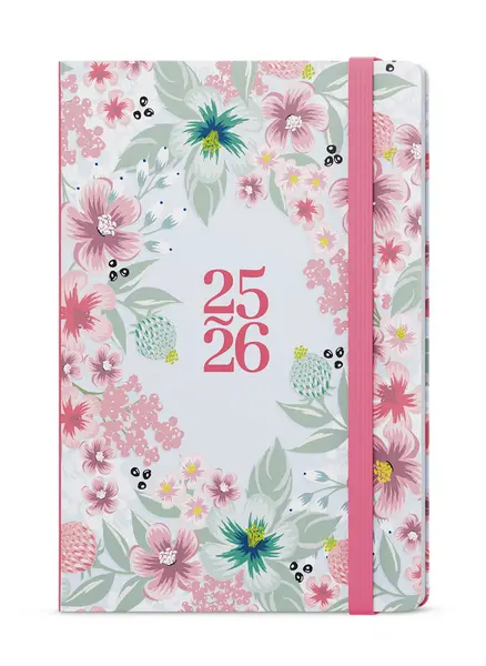Diář týdenní 18měsíční - Lungo - B6 – Květy