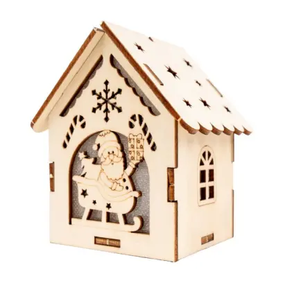 Ozdoba dřevěná Natural Christmas 01