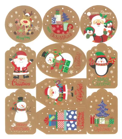 Jmenovky na dárky Christmas 03