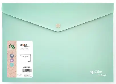 Obálka s drukem ReLeaf A4, PP, SoftTouch, zelená