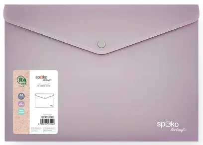 Obálka s drukem ReLeaf A4, PP, SoftTouch, fialová