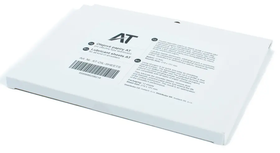 Čistící olejový papír pro skartovačky