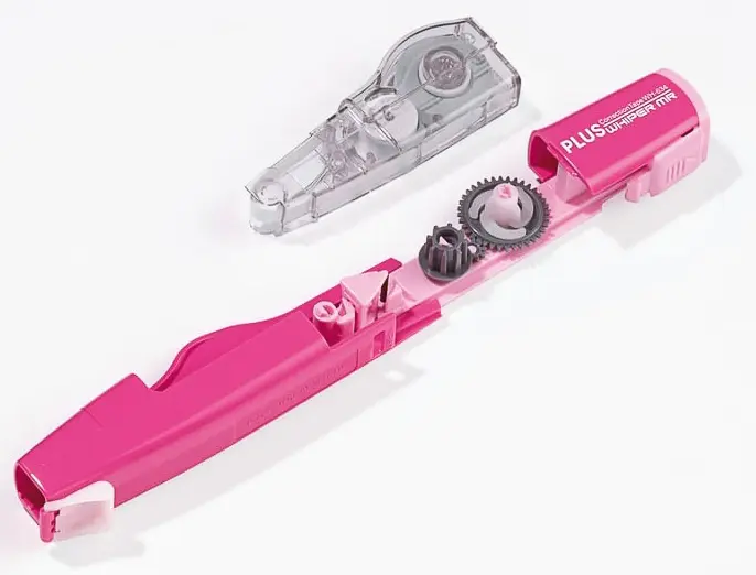 Strojek korekční PLUS 2way ve tvaru pera čirý