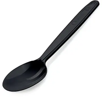 Kávová lžička (PP) opakovaně použitelná černá 13cm