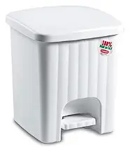 Pedálový odpadkový koš MARGARITA malý bílá