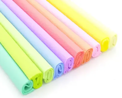 Papír krepový 0,5x2m  MIX pastel 10 barev