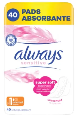 Vložky Always Ultra 40 ks Sensitive