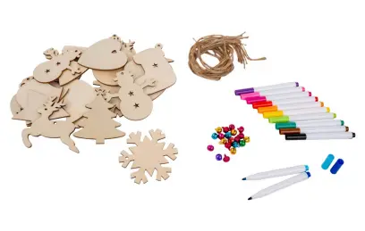 Sada dřevěných ozdoz DPDN-230