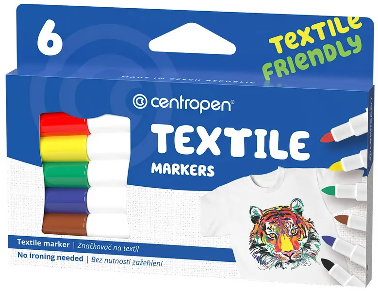 Značkovač na textil 2739/6 sada 6 ks stopa 1,8 mm