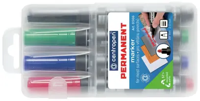 Značkovač nestíratelný 8566/4 sada 4 barvy stopa 2,5 mm