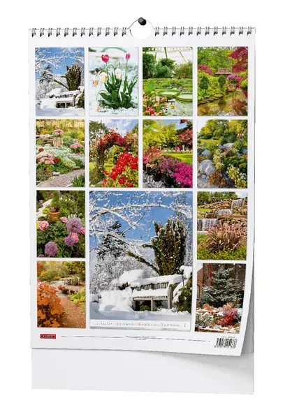 Kalendář nástěnný Zahrady - A3