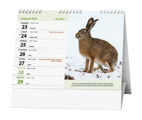 Kalendář stolní Myslivecké toulky