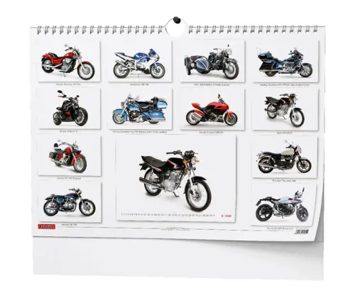 Kalendář nástěnný Motorbike - A3