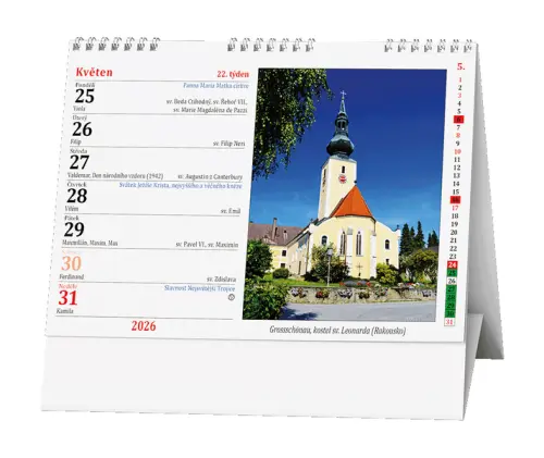 Kalendář stolní Katolický kalendář /kostely a kapličky/